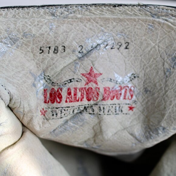 Los Altos Women's Black Short Top Genuine Stingray Pointy-Toe Heels Size 10 - Picture 7 of 8